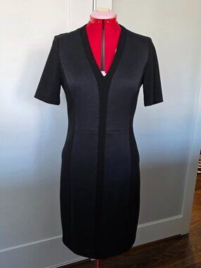 Tahari v-neck sheath dress